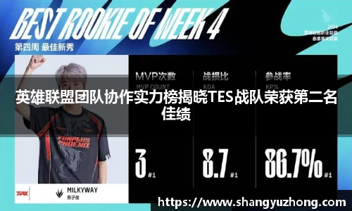 英雄联盟团队协作实力榜揭晓TES战队荣获第二名佳绩
